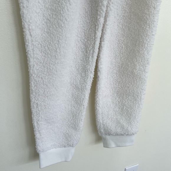 Haven Well Within White Sherpa Joggers XS Extra Small - Picture 5 of 10